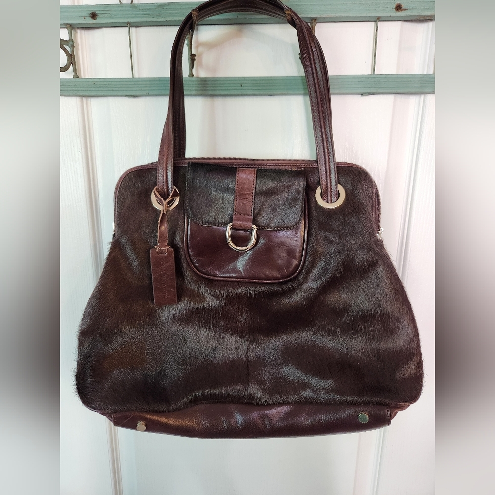Aqua Madonna Dark Brown Shoulder Bag